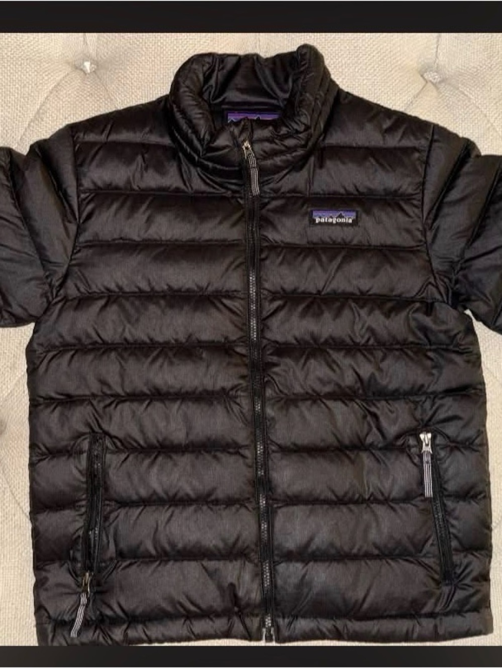 Youth Patagonia Black Quilted Down Puffer Jacket